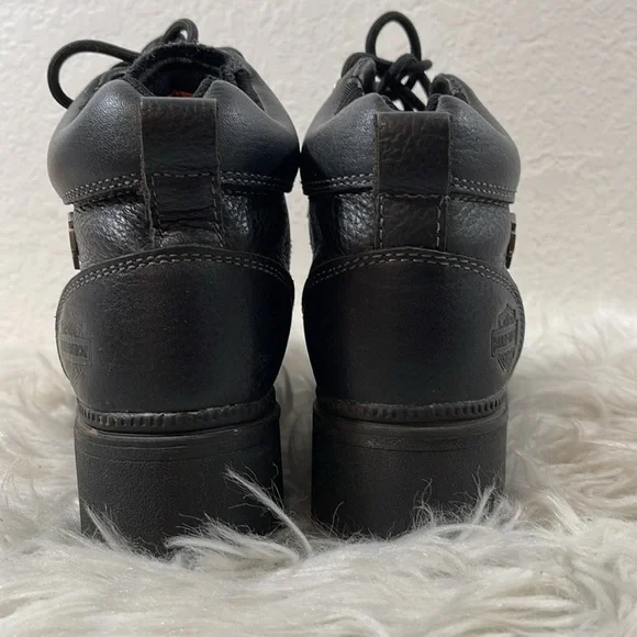 HARLEY DAVIDSON WOMEN'S TYLER MOTORCYCLE BOOTS ROUND TOE LEATHER - Picture 6 of 16